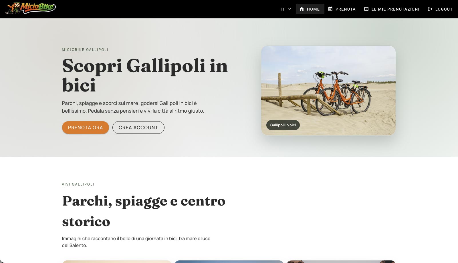 Portale booking online